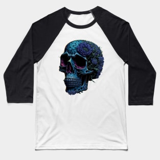 skull flower Baseball T-Shirt